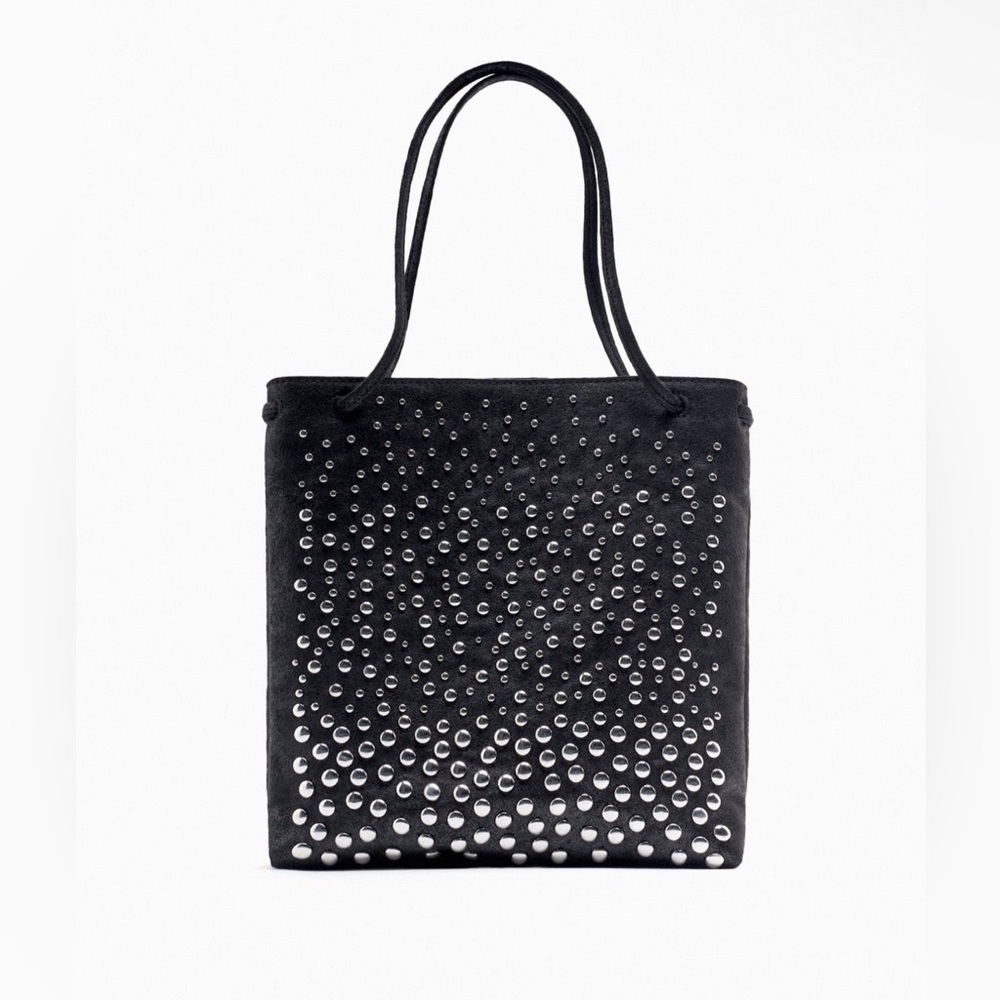 (#137) ZARA Studded Shopper Bag